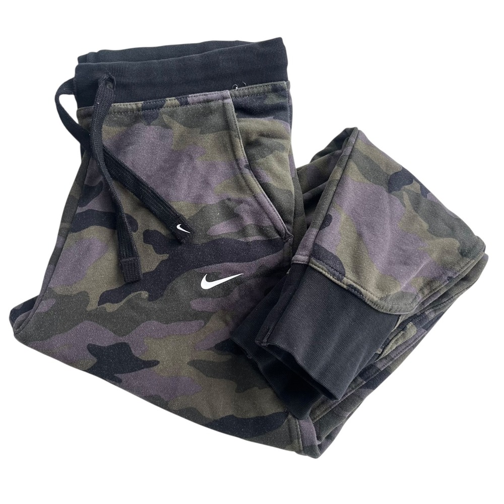 Nike Dri-FIT Women's XS Get Fit Green 7/8 Camo Training Jogger Sweatpants Active